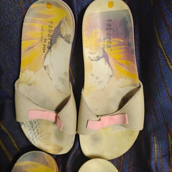 Lot 2 Pair Tabarca by Pepa Sandals Shoes Sz 7 1/2 - Picture 2 of 3